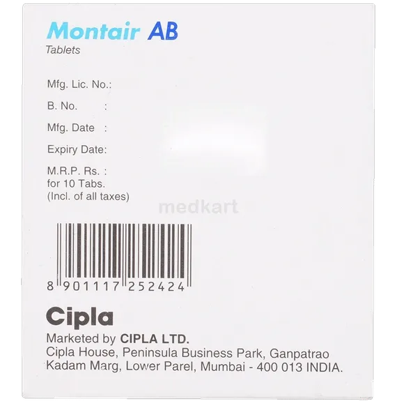 montair ab tablet 10's